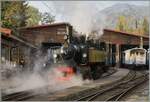 La DER du Blonay Chamby / Saisonabschuss 2024 - Die SEG G 2x 2/2 105 der Blonay Chamby Bahn rangiert in Chaulin.