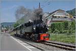 Danach eilte ich nach Blonay und konnte noch gerade die SEG G 2x 2/2 105 der Blonay Chamby Bahn bei der Ausfahrt fotografieren.