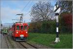 La DER de la Saison / Das Saison Ende der Blonay Chamby Bahn 2024 - Der RhB Abe 4/4 N° 35 der Blonay Chamby Bahn rangiert in Blonay.