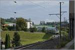 Der BLS RABe 515 019 verlässt Schwarzenburg in Richtung Bern.