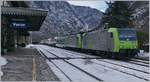Zwei BLS Re 486 haben in Domodossola eine RoLa, von Novara kommend, übernommen und bringen diese nun nach Freiburg i.B.