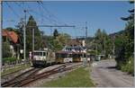 Die MOB GDe 4/4 6006 mit einem Panoramic Express nach Zweisimmen in Fontanivent.