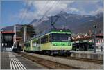 Der TPC Beh 4/8  591 wird in Aigle für die Abfahrt nach Les Diablerets vorbereitet.