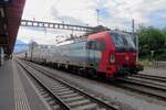 Leider ins Gegenlicht steht am 29 Mai 2022 SBBCI 193 473 LUINO in Arth-Goldau.