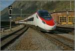 Ein ETR 610 als EC von Milano nach Basel verl�sst Brig.