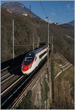 Der Eurocity 37 von Genève nach Venezia kurz vor Preglia.