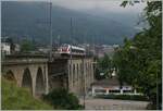 Ein SBB RABe 522 auf dem Weg nach Biel/Bienne auf dem Mössliviadukt.