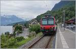 Ein Region Alps Domino wartet in St-Gingolph auf die Abfahrt nach Brig.