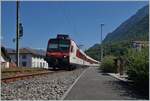 Endstation; der Regionalp ist in St-Gingolph angekommen, hier endet die Fahrleitung und die Strecke; gleich hinter mir (also hinter meinen Rücken) folgt eine Brücke und mitten auf der