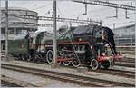 Tender voraus und ungeschickter Standort vereitlen bessere Bilder der 141 R 1244 des  Vereins Mikado 1244  in Luzern.