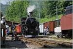  Festival Suisse de la Vapeur 2022 / Schweizer Dampffestival 2022  der Blonay-Chamby Bahn: Nun ist die vor kurzem aus Meiningen zur�ckgekehrte BFD HG 3/4 N� 3 der Blonay-Chamby Bahn wieder bei der B-C
