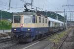 Extrazug mit 11387 aus Frankfurt �ber Mannheim (wo Ihren Fotograf dieser Sch�nheit erstmahls fotografieren k�nnte), Basel nach Luzern durchfahrt Pratteln am grau gewordener 15 Mai 2026.