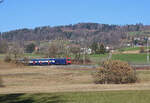 Die Kempttalbahn: Lok 450 053 stösst ihren S-Bahnzug nach Zürich Hardbrücke Richtung Pfäffikon ZH.