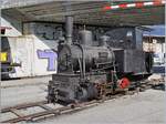 Dampftag Lyss 2018: eine Permiere in Lyss: die schmalspurige G 2/2  Ticino  (Baujahr 1889) des Consorzio Correzione del Fiume Ticino von Martin Horath.