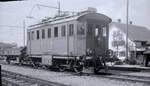 Vier Bilder der Ce4/4 1 der Sensetalbahn, 21.Mai.1963 in Laupen.