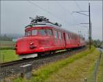 Churchill-Pfeil RAe 4/8 unterwegs auf der Seelinie bei Mammern.