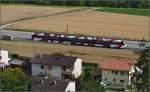 Triebwagen der Frauenfeld-Wil-Bahn ABe 4/8 bei L�dem.