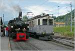 50 Jahre Blonay-Chamby Bahn - und an diesem Tag feierte das  Personal  der BC das Jubiläum der Bahn, jedenfalls am Abend, nachdem das Publikum das Museum etwas vorzweitig verlassen hatte.