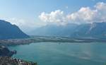 Blick von Bergstation Glion auf den Lac L�man (Ostufer) am 26.05.2012.