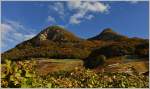 Herbststimmung in den Weinbergen von Aigle.