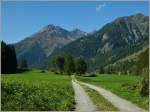 Ein Wanderweg im Engadin.