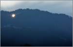 Neugierig blickt die Morgensonne durch den Wald, bevor sie entg�ltig �ber den Berg kommt.