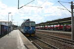 372 013 verl�sst den Bahnhof Pirna in Richtung Tschechien am 6.6.22
